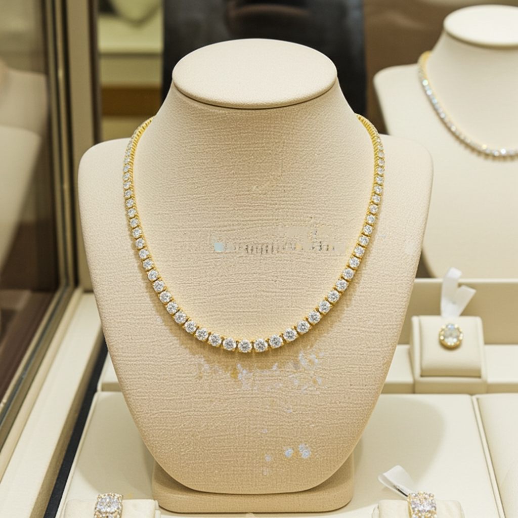 Collana - Oro Giallo 18k - 14.50ct. tw. Diamante (Coltivato in laboratorio)